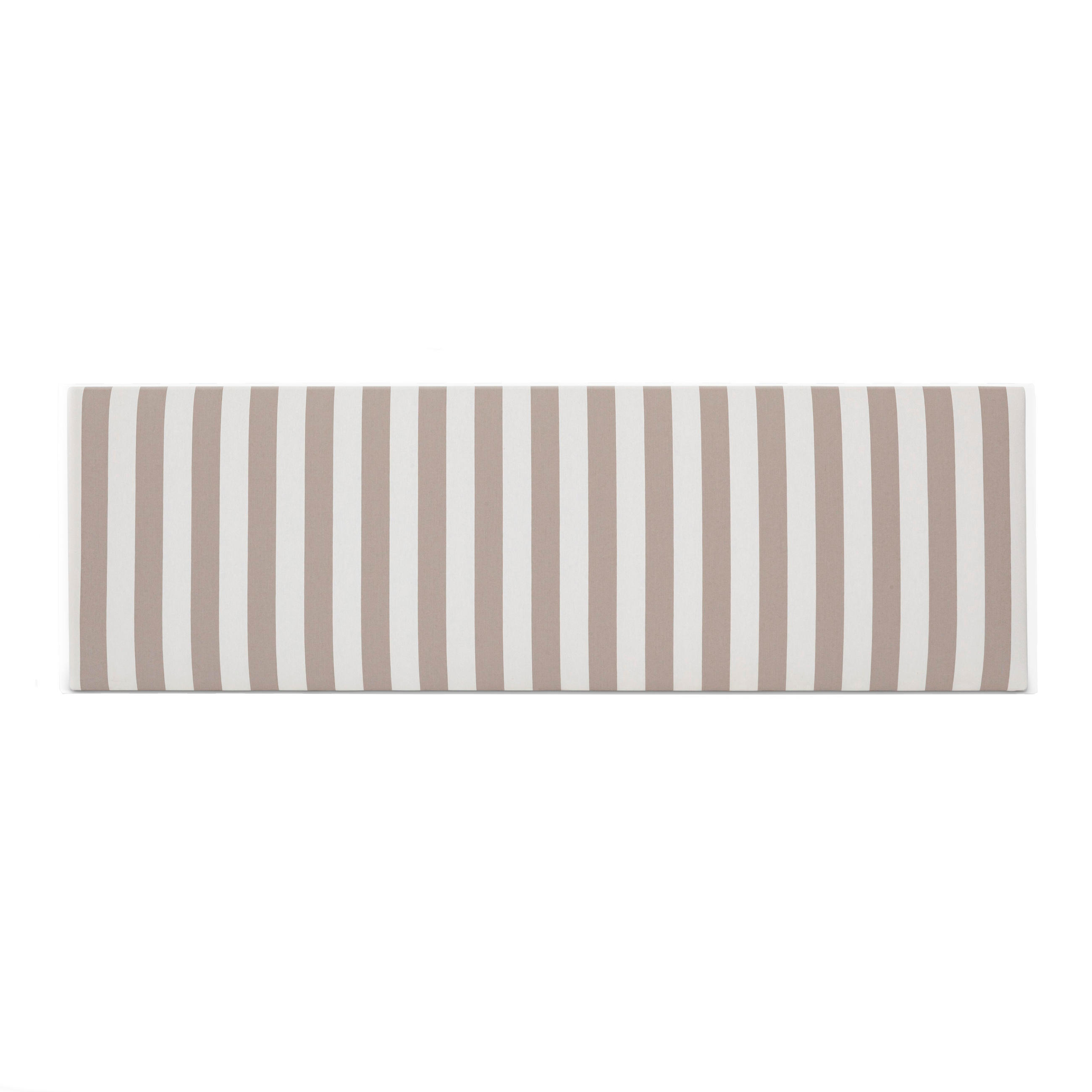 KOPFTEIL Gepolstertes aus gestreiftem Stoff Beige 145/52/3 cm SUANCES - Beige, Textil (145/52/3cm) - RNT By Really Nice Things
