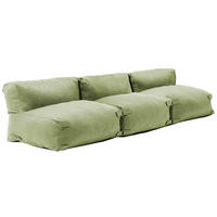 GARTENSOFA mit 3 Sitzplätzen, Kaktusgrünen - Grün, Textil - Oviala