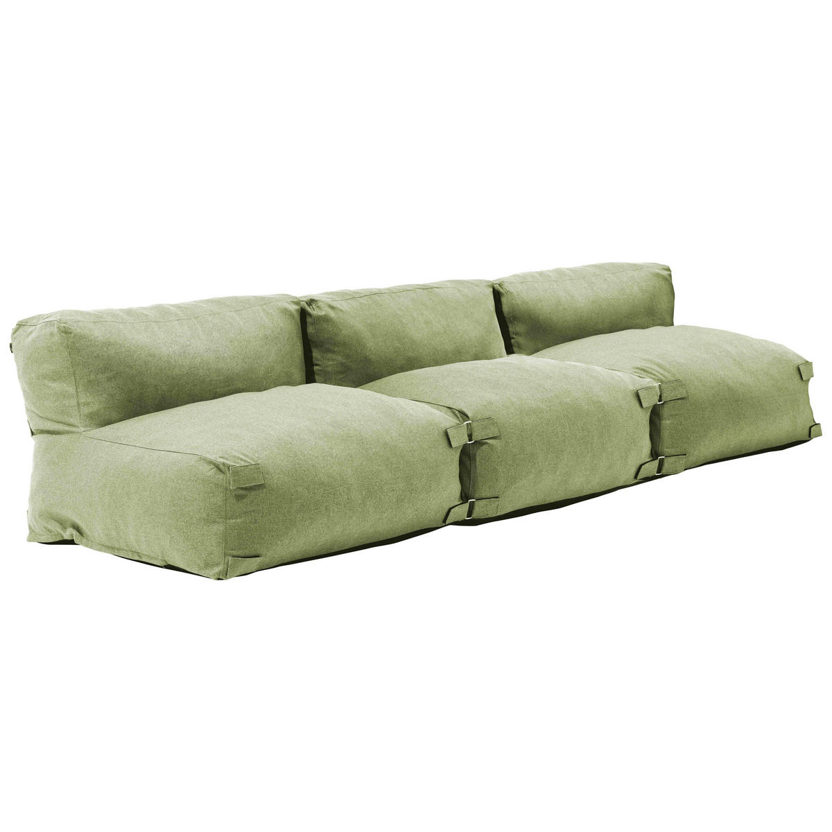 GARTENSOFA mit 3 Sitzplätzen, Kaktusgrünen - Grün, Textil - Oviala