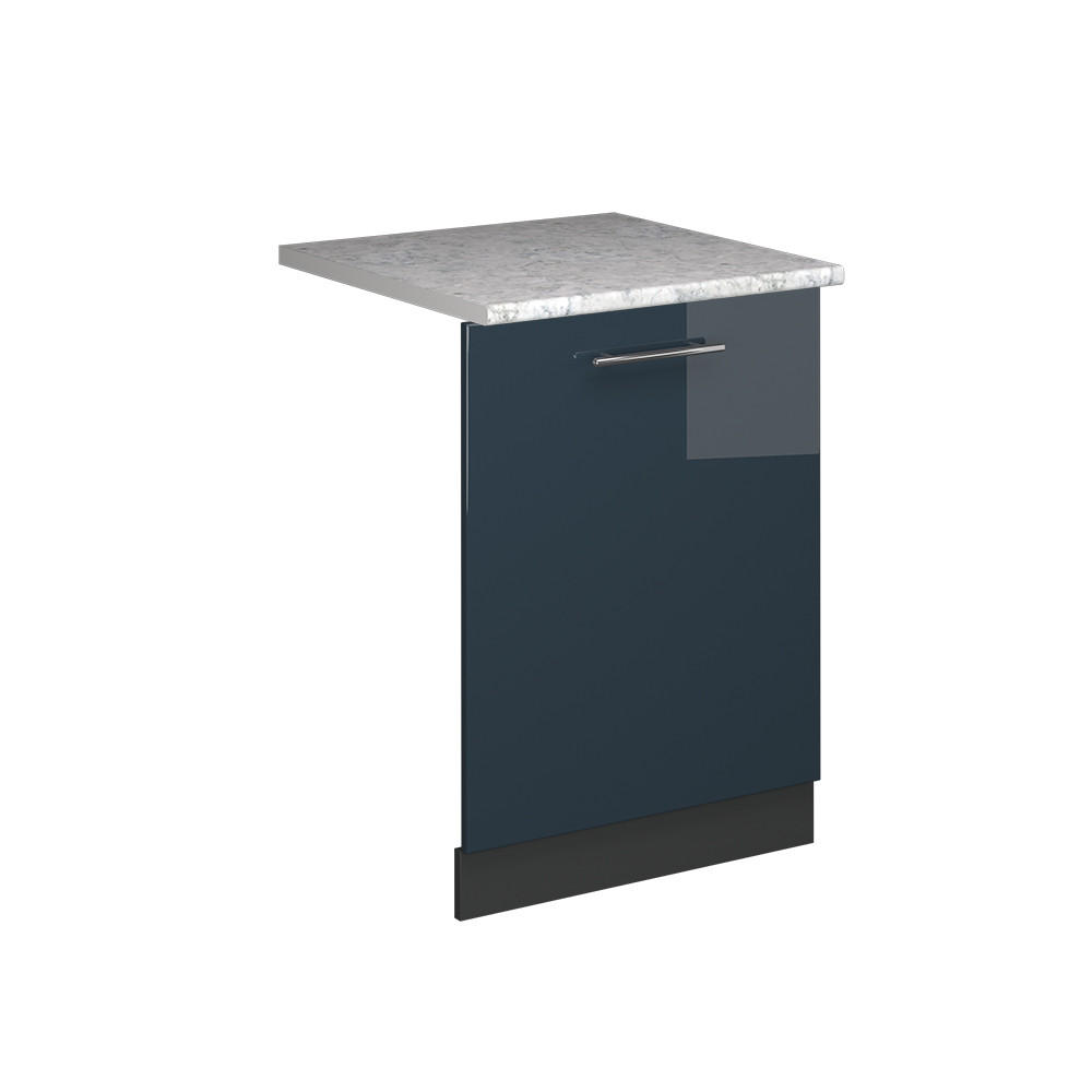 Vicco ČELNÍ PANEL MYČKY Fame-Line Tmavě modrá s vysokým leskem 60 cm s pracovní deskou