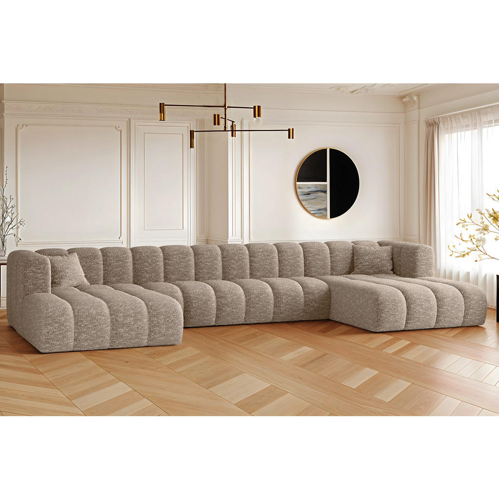 Thumbnail - Kaiser Möbel Ecksofa, Beige, Holz, 408x179 cm, Wohnzimmer, Sofas & Couches, Wohnlandschaften, Ecksofas