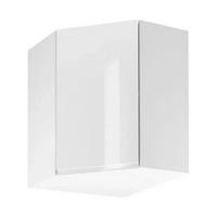 ECKHÄNGESCHRANK – 60 cm – G60N – Velmora – Weiß / Weiß Hochglanz - Weiß Hochglanz, Holzwerkstoff (60/72/60cm) - ROYAL24_MARKT