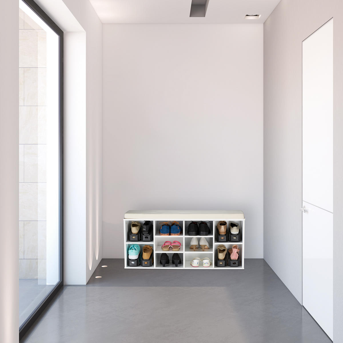 20XSTOHOVAČ bot - černá, plast (10/12.5/25cm) - Relaxdays