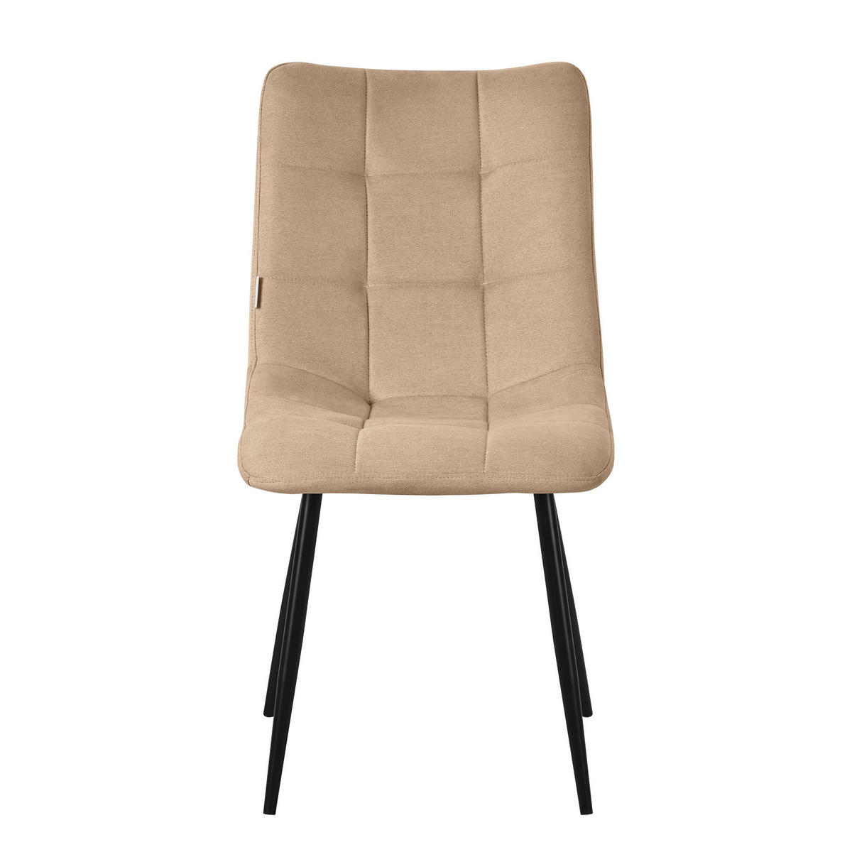 ESSZIMMERSTUHL 4er Set - Hellbraun, Metall (49/89/60.5cm) - ML-DESIGN