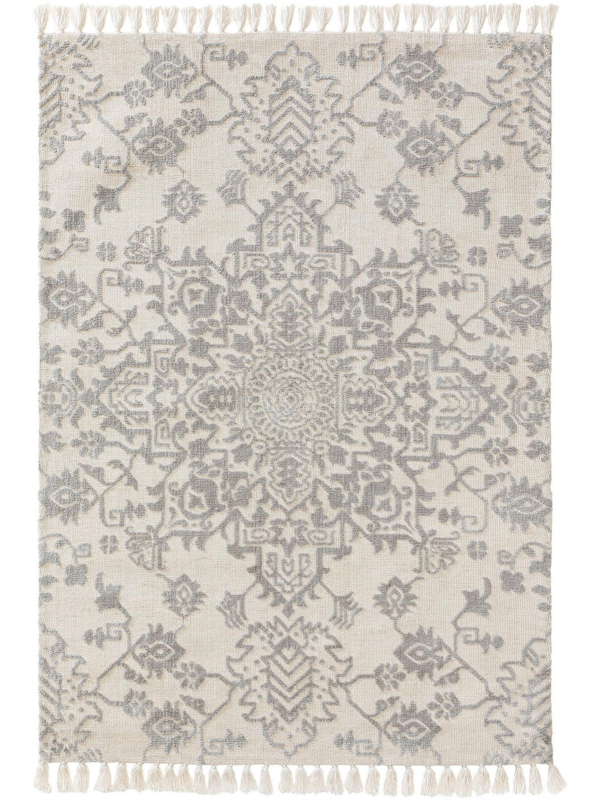 TEPPICH Elias Grau 120x170 cm - Grau, Textil (120/170cm) - benuta Nest