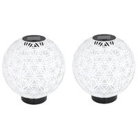 LED AUSSENLEUCHTE Kugel Beton Weiß - Weiß, Metall (20/20/21cm)