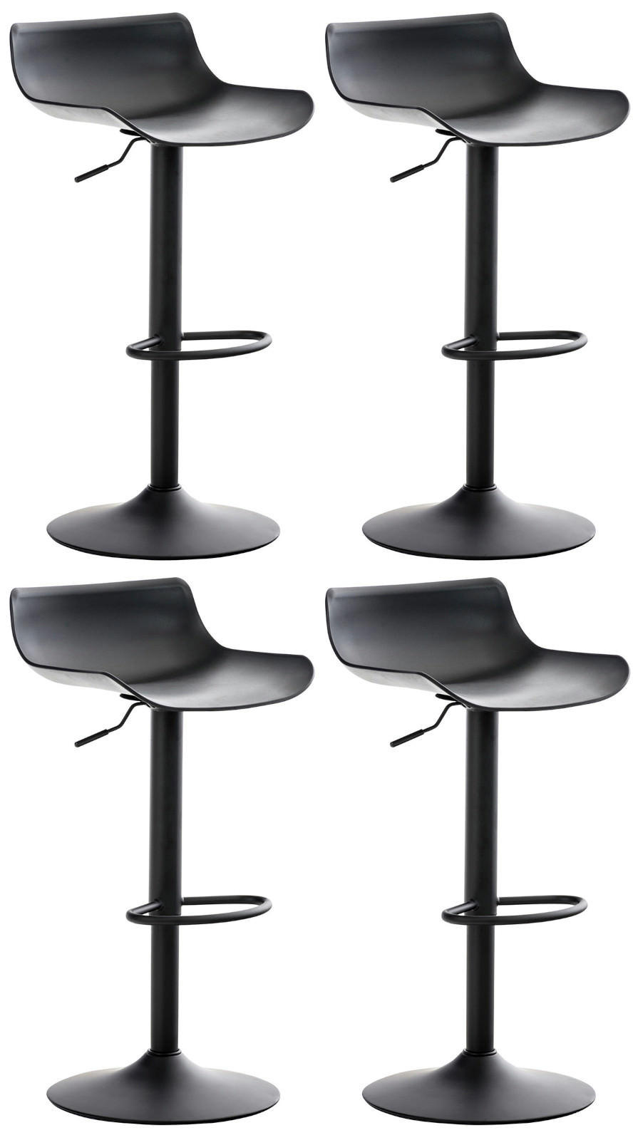 Deluke Barhocker Schwarz 43x75x44 cm