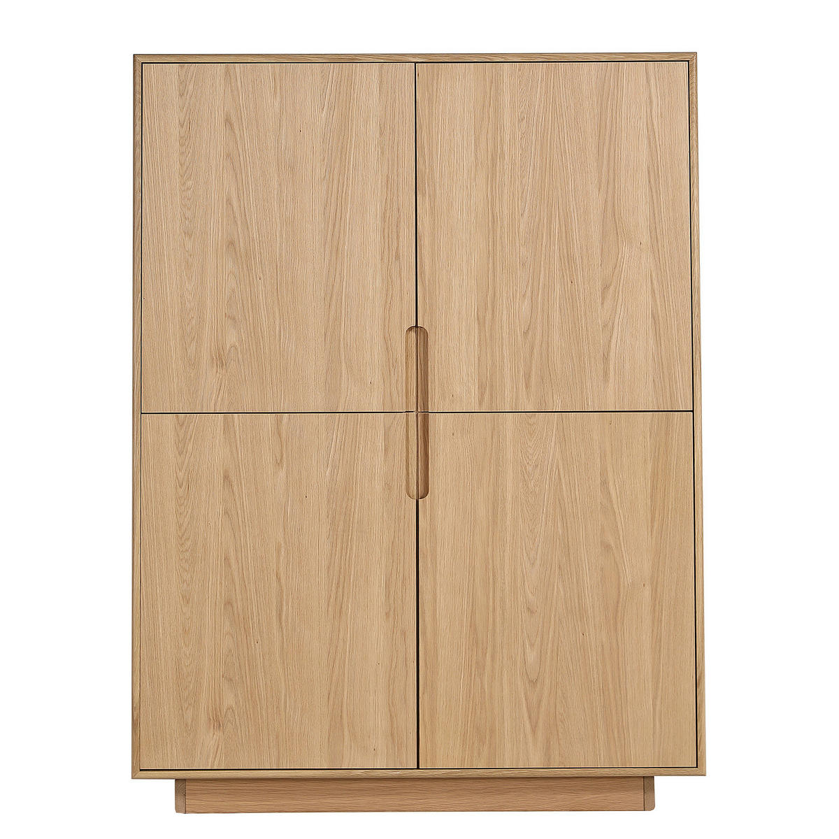 HIGHBOARD - Eiche teilmassiv - Eiche - Braun, Eichenholz/Holz (110/150/40cm) - home24
