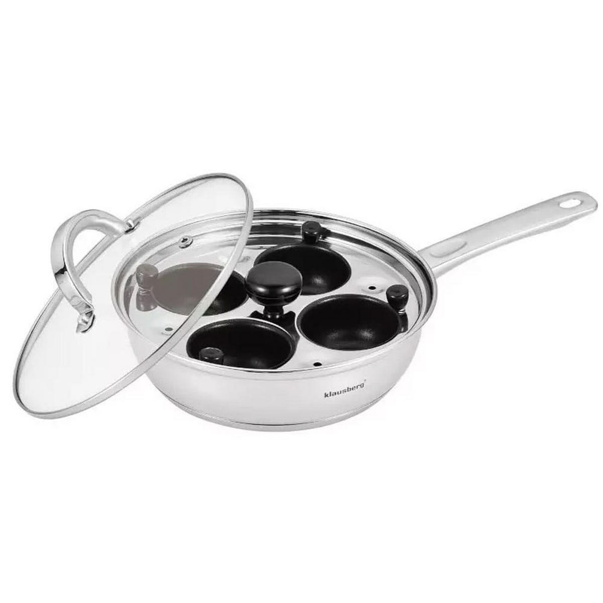 PFANNE Silber 20/20/5.5 cm KB7606 - Silberfarben, Metall (20cm) - Klausberg 