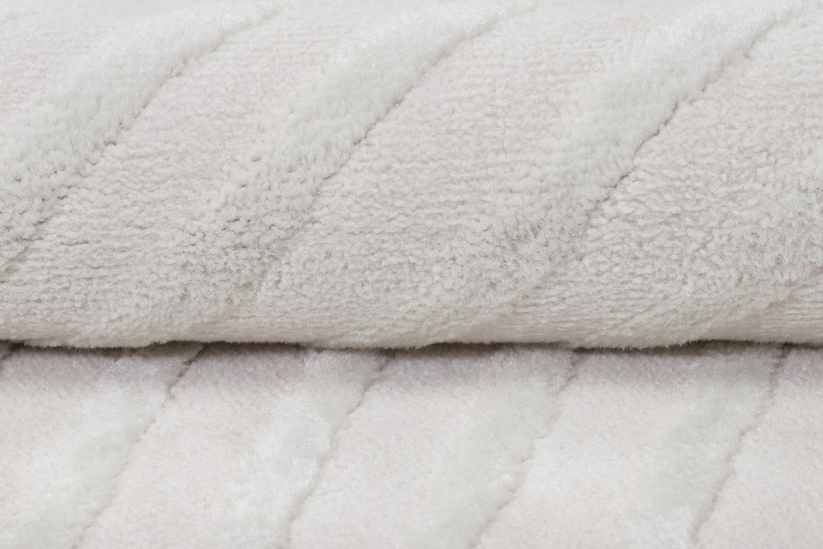 TEPPICH HYGGE Weiß 120/170 cm - Weiß, Kunststoff (120/170cm) - Tapiso