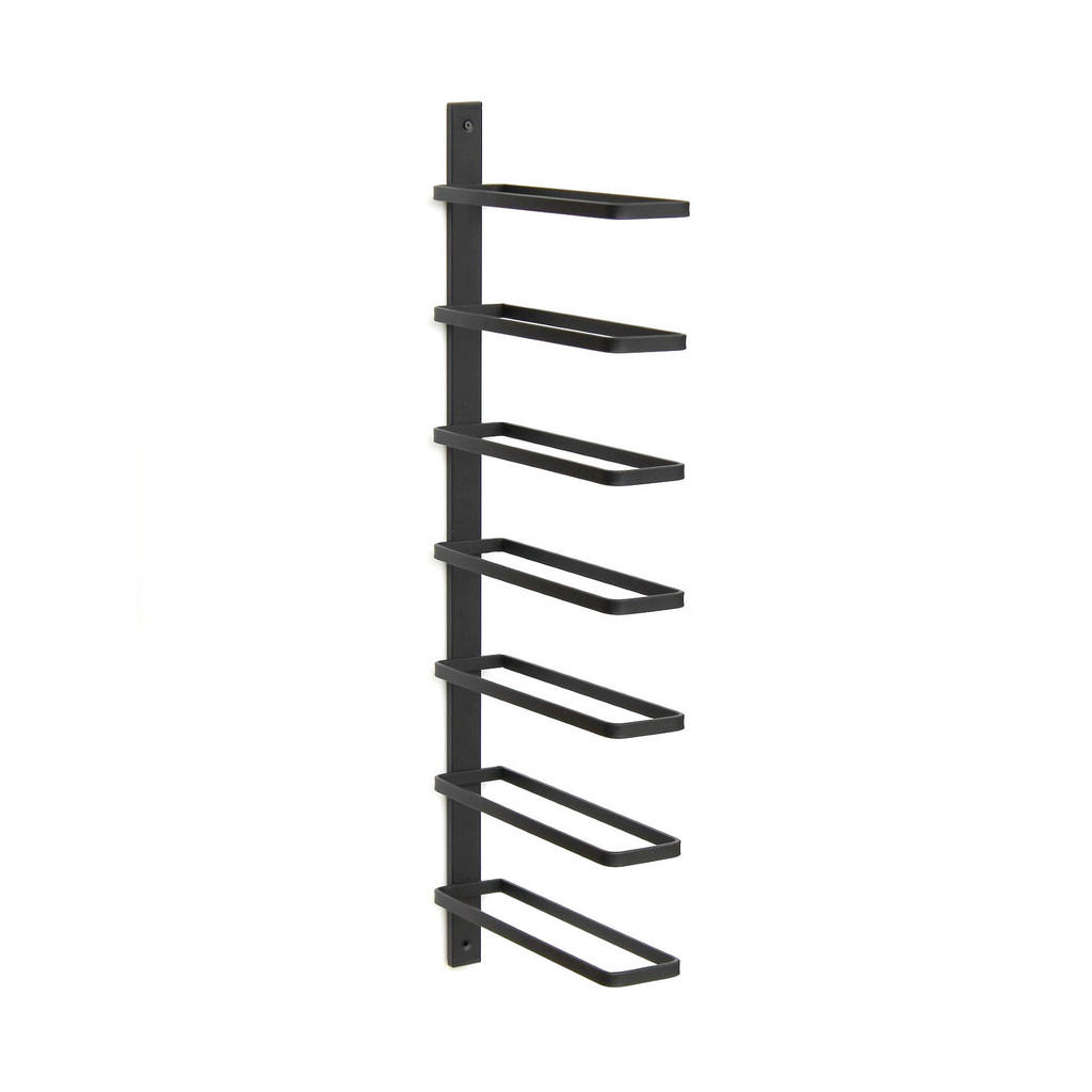 Thumbnail - DanDiBo Weinregal, Schwarz, Metall, 7.5x75x29.5 cm, Wohnzimmer, Regale, Weinregale