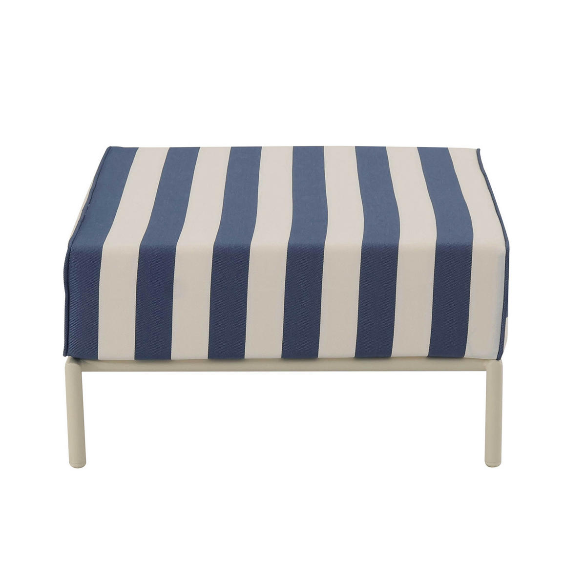 HOCKER, Pazifikblau - Blau, Textil (72/38/77cm) - Oviala