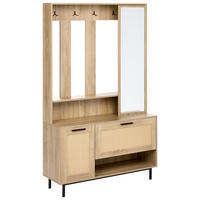 SET HOL maro deschis Maleny - maro/maro deschis, compozit lemnos (112/179/35cm) - Beliani
