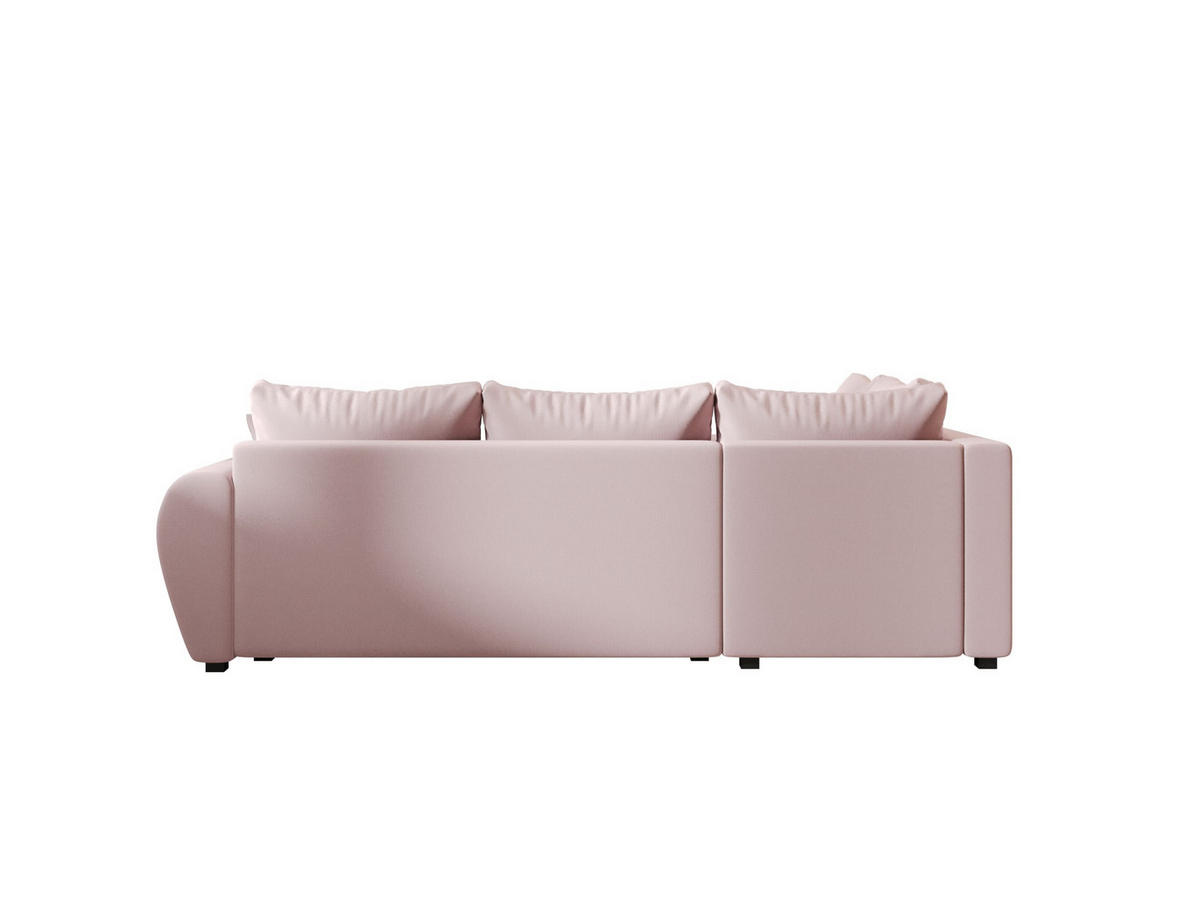ECKSOFA MOLISA L PLUS Cosmic 14 Rechts mit Schlaffunktion - Rosa, Textil (235/175cm) - Bedante