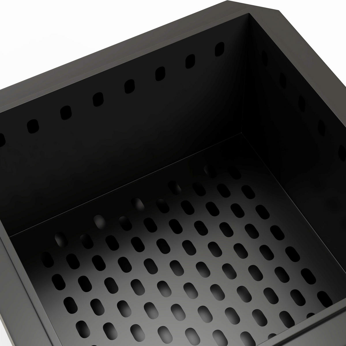 FEUERSCHALE, Metall, Schwarz - Schwarz, Metall (48/41/48cm) - Outsunny