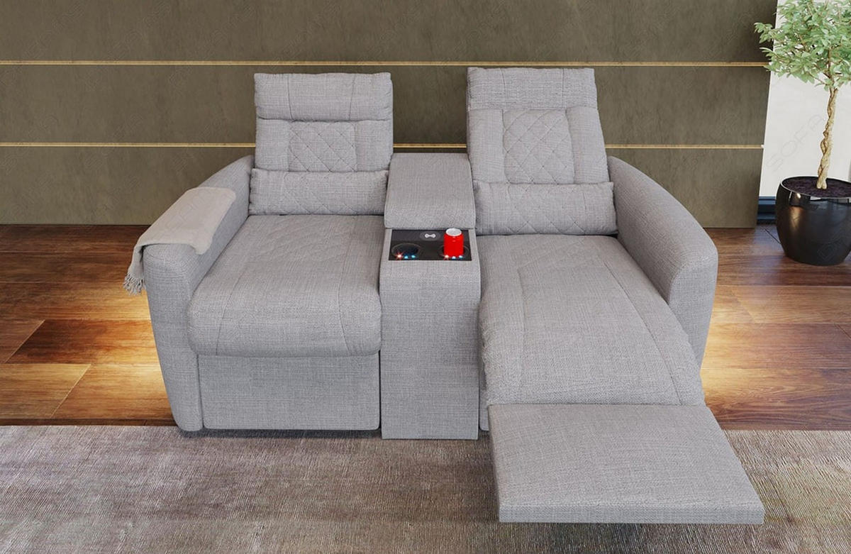 KINOSESSEL Kinosessel Relax Macchiato - Graubraun, Kunststoff (190/94/92cm)