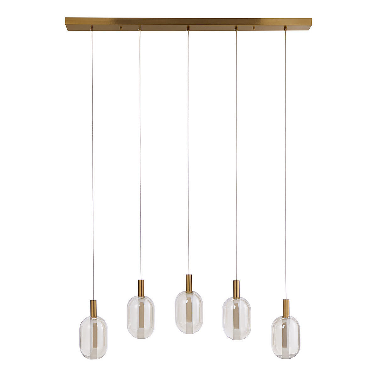 PENDELLEUCHTE Exemplar - Goldfarben, Glas (110/13/120cm) - Butlers