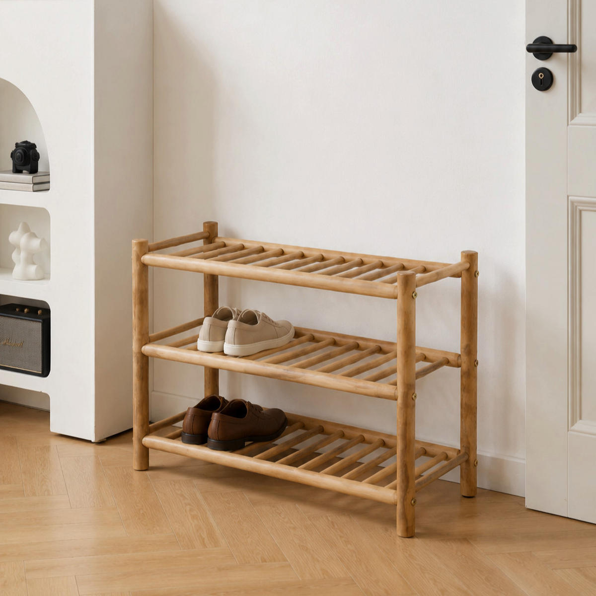 SCHUHSCHRANK Bambuholz Braun - Braun, Holz (68/48.5/27.5cm) - Nordlys