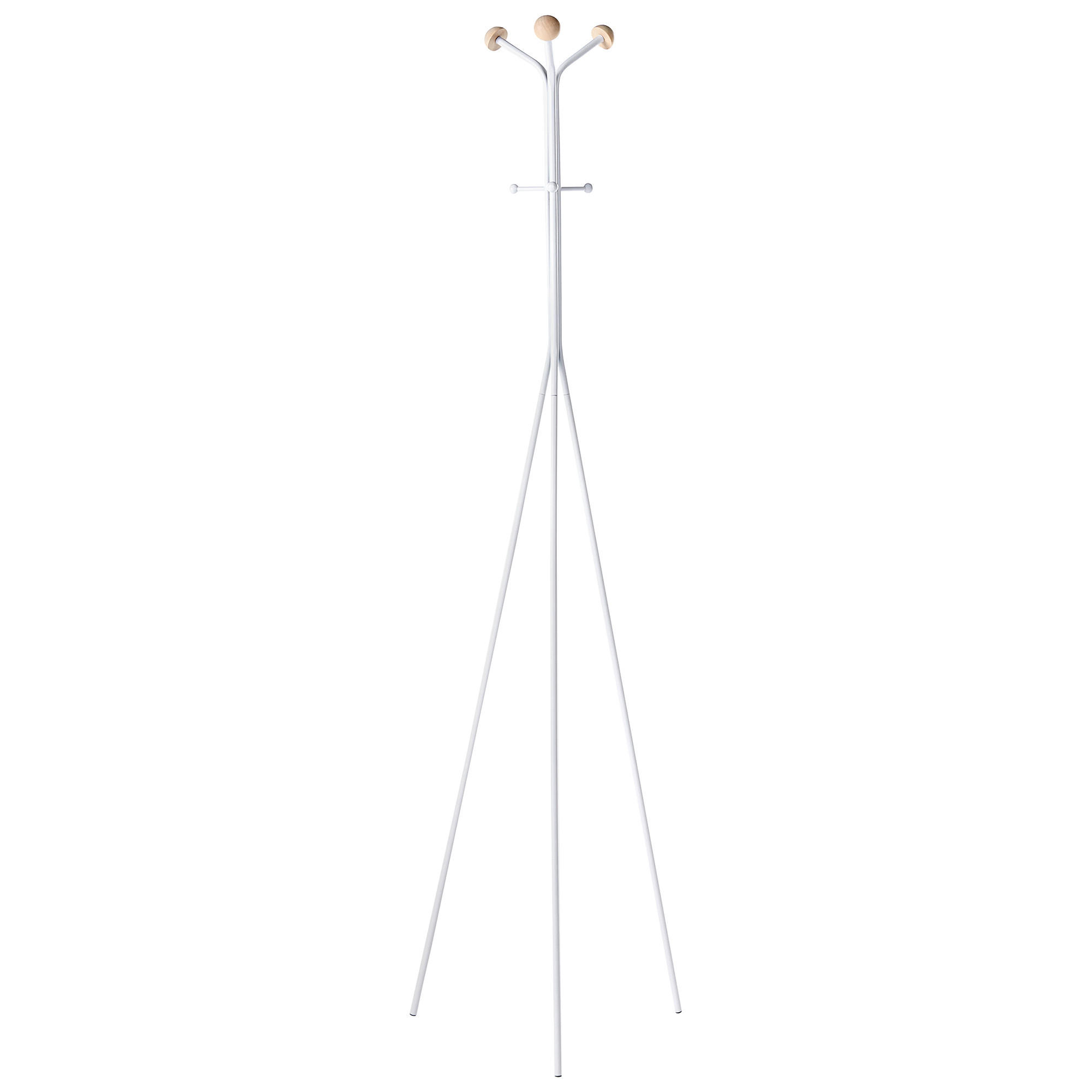 GARDEROBENSTÄNDER Weiß Arnot - Weiß, Metall (50/176/50cm) - Beliani