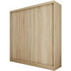 SCHWEBETÜRENSCHRANK Mario II 200/216/61 eiche Sonoma mit Schubladen - Sonoma Eiche, Holzwerkstoff (200/216/61cm) - Beautysofa