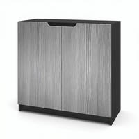 KOMMODE Logan Fronten in Avola-Anthrazit - Anthrazit, Holzwerkstoff (82/78/37cm) - Vladon