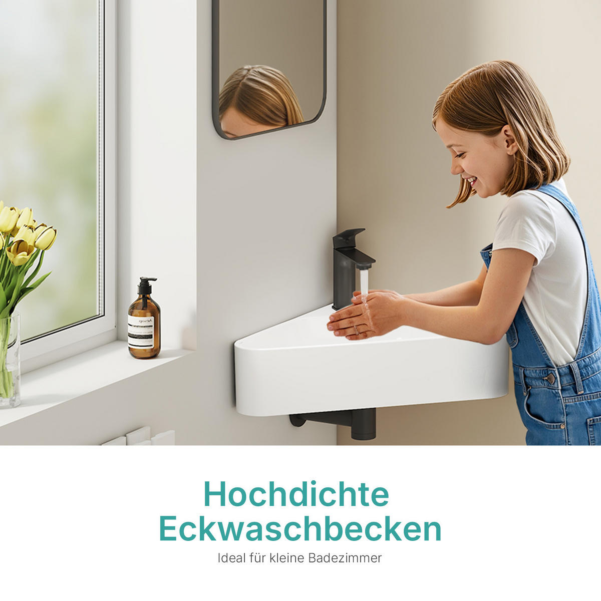 WASCHBECKEN Dreieckig Keramik Aufsatzbecken 56/34,5/13 cm - Weiß, Keramik (56/13/34cm) - EMKE