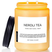 DUFTKERZE Neroli 550g 2-Docht Sojawachs - Gelb, Paraffin (8cm)