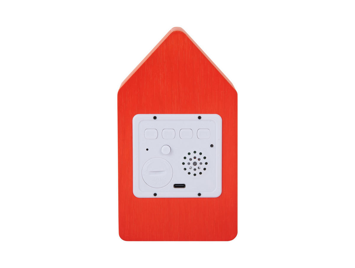 WECKER Cuckoo Orange 9/9/15.8 cm - Orange, Holz (9/15.8/9cm) - Karlsson