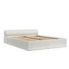 POLSTERBETT Solvo mit Stauraum 140/200 cm Creme im Neve Stoff - Creme/Schwarz, Holz/Holzwerkstoff (140/200cm) - AltaBeds