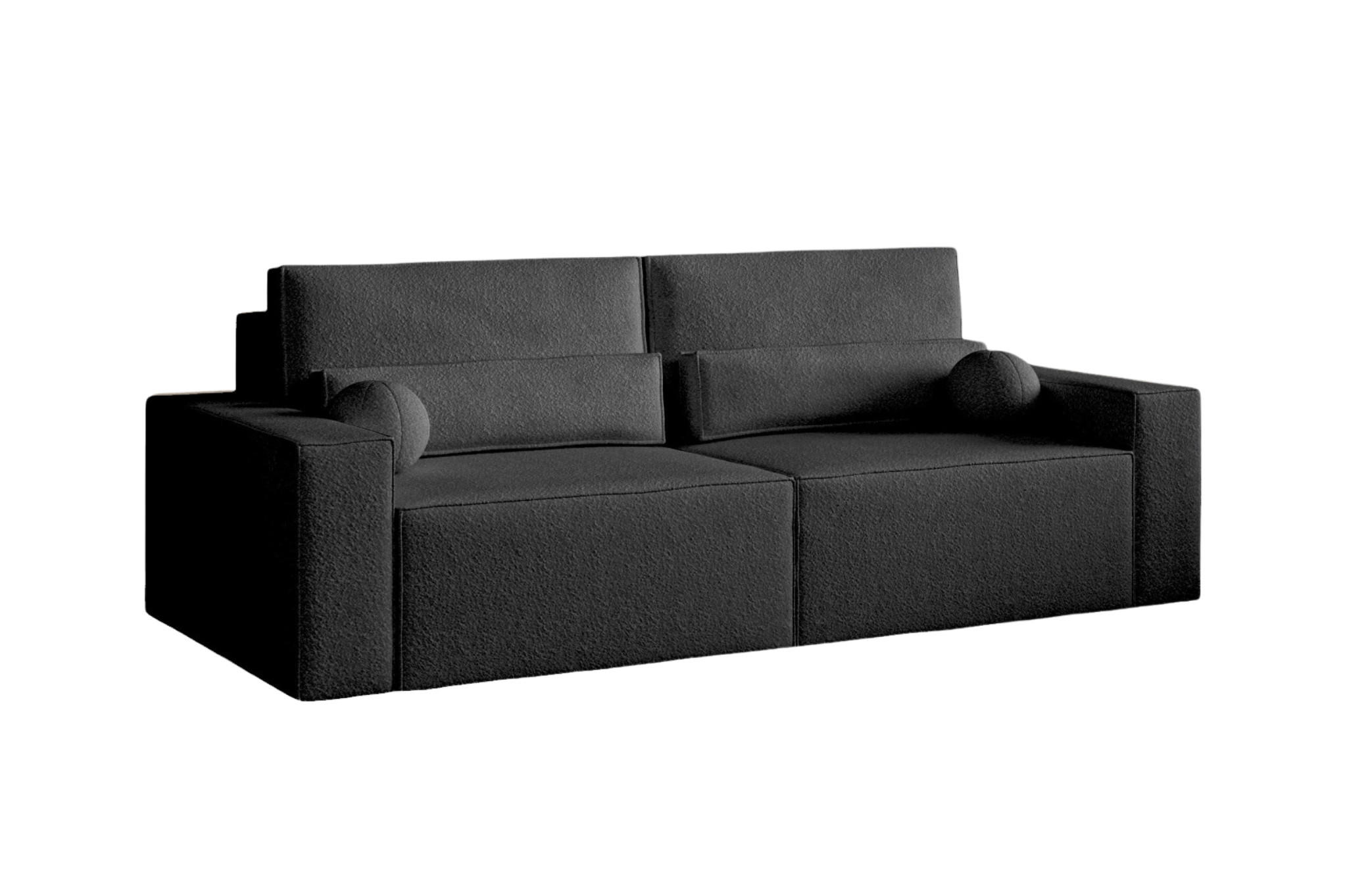 SCHLAFSOFA - Denver mini - Schwarz (Anthology 19) - Schwarz, Holzwerkstoff (248/92/110cm) - Möblo