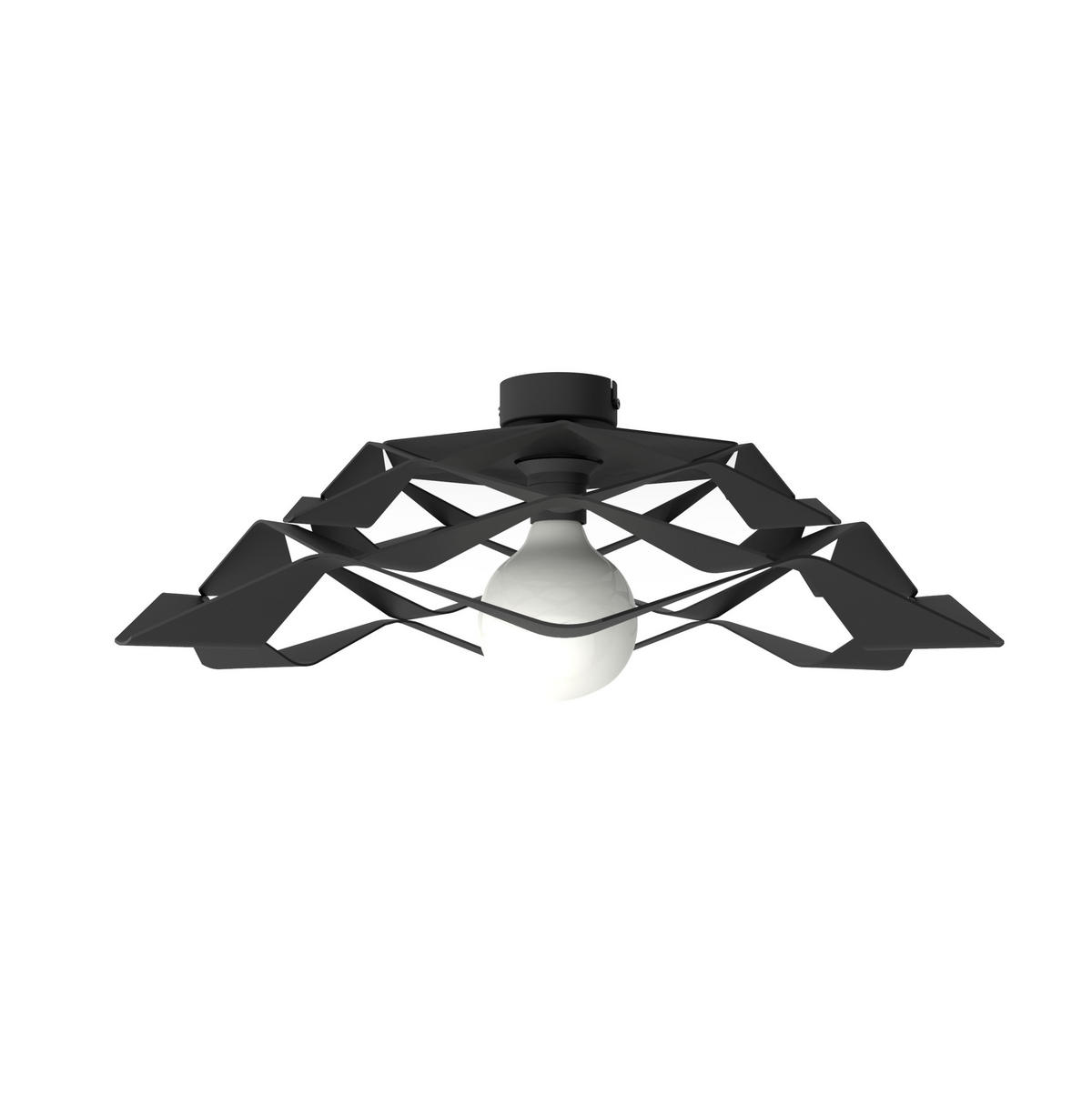 DECKENLEUCHTE - Schwarz, Metall (60/60/20cm) - Lumicom