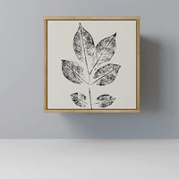 SIDEBOARD LEAFY STAMPS, Eichefarben, 57,5x42x57,5 cm, Ohne Füße - Eichefarben/Multicolor, Holzwerkstoff (57.5/57.5/42cm) - SpaceRebels