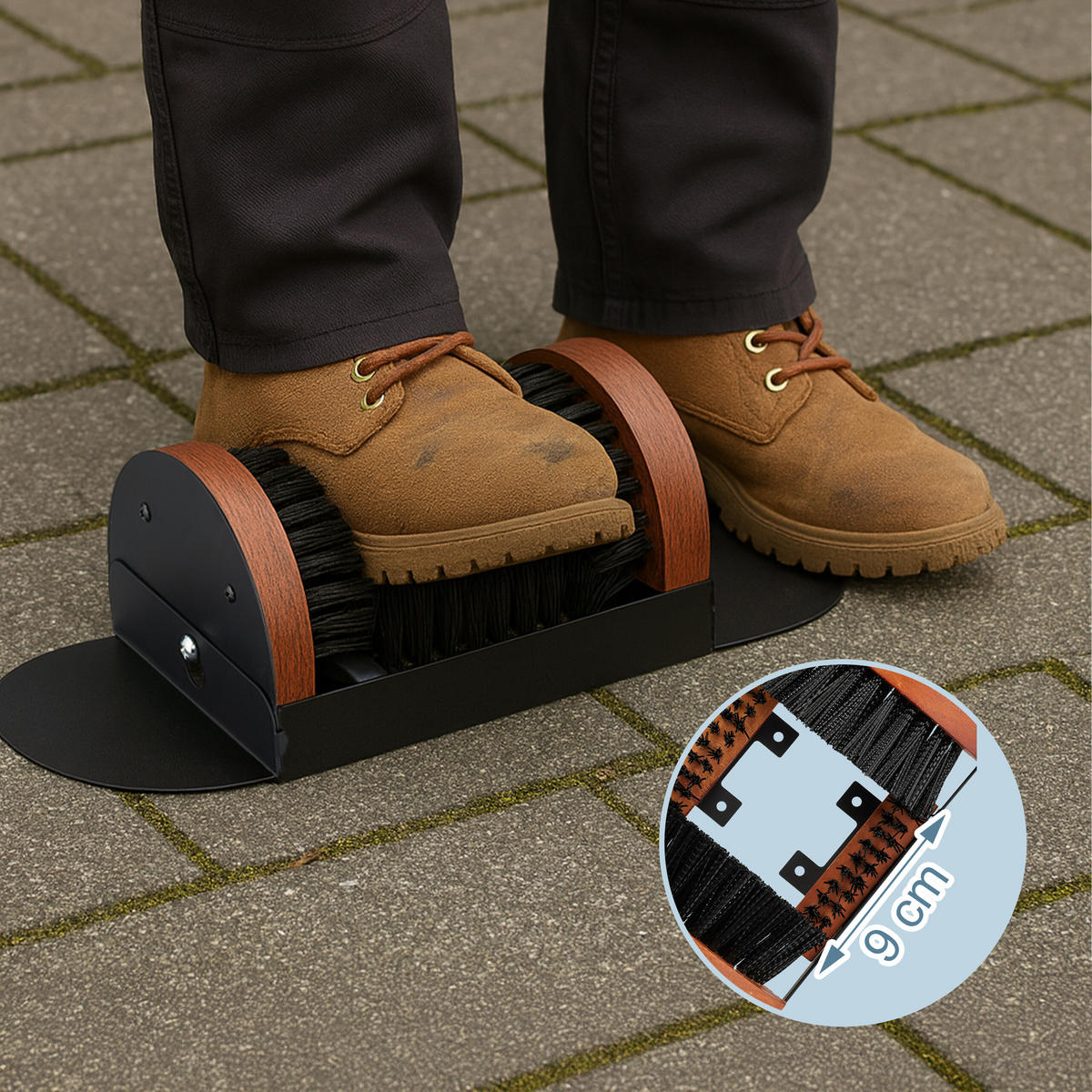 SCHUHABSTREIFER - Schwarz, Holz/Kunststoff (47/15.5cm) - Relaxdays