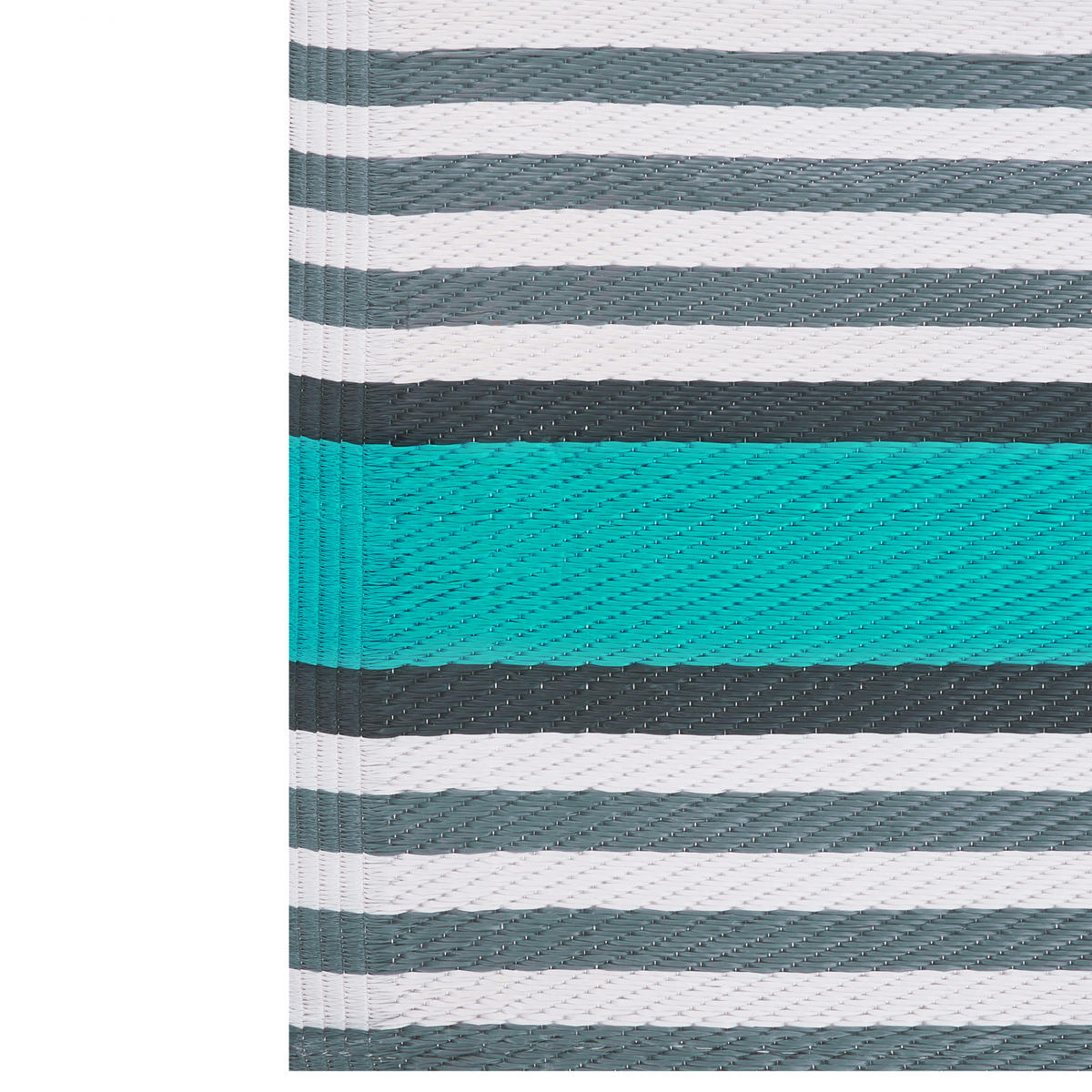 OUTDOORTEPPICH Blau Saugor - Blau/Schwarz, Kunststoff (120/180cm) - Beliani