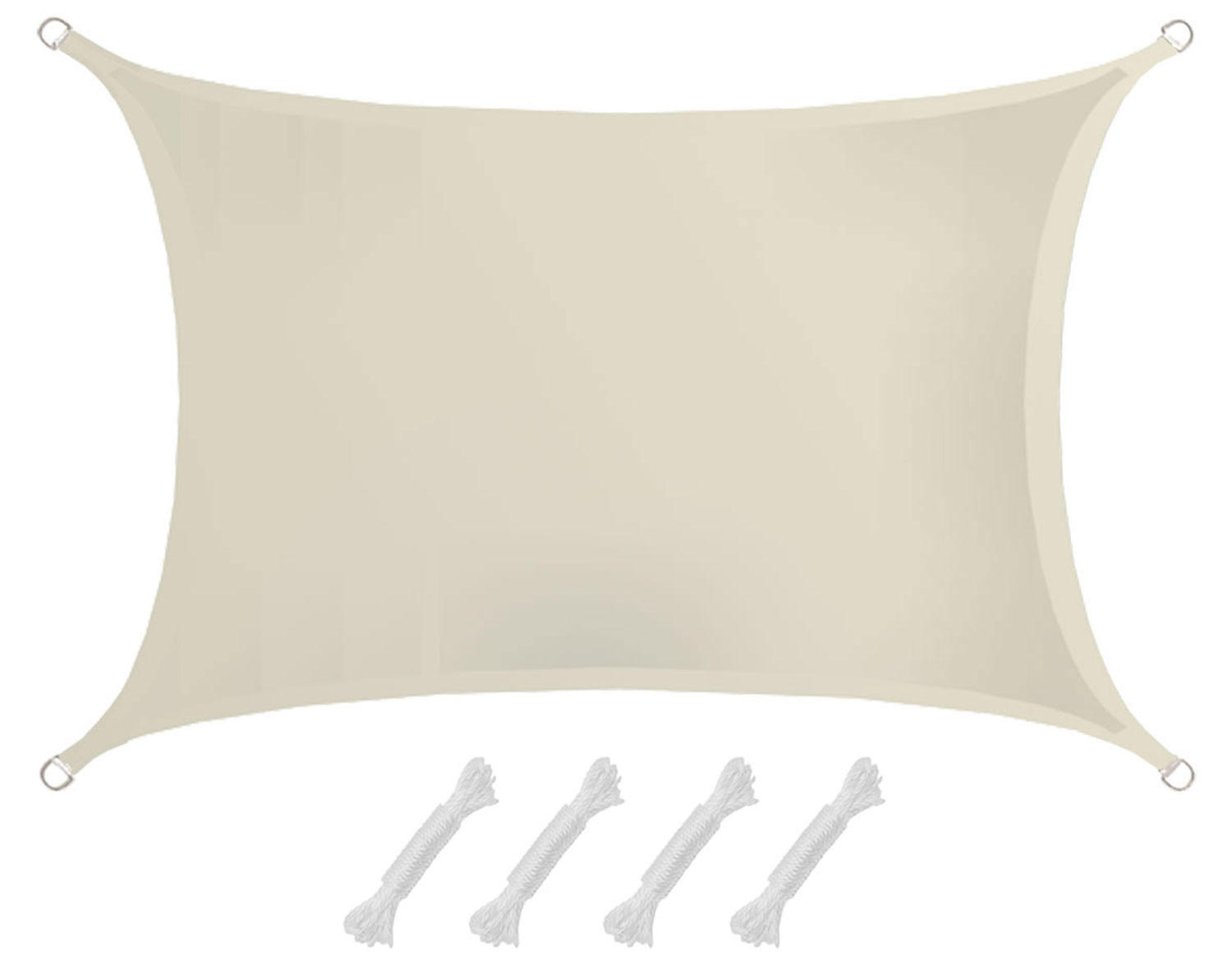 SONNENSEGEL 200/300 cm beige, rechteckig - Beige, Kunststoff (200/300cm) - Amanka