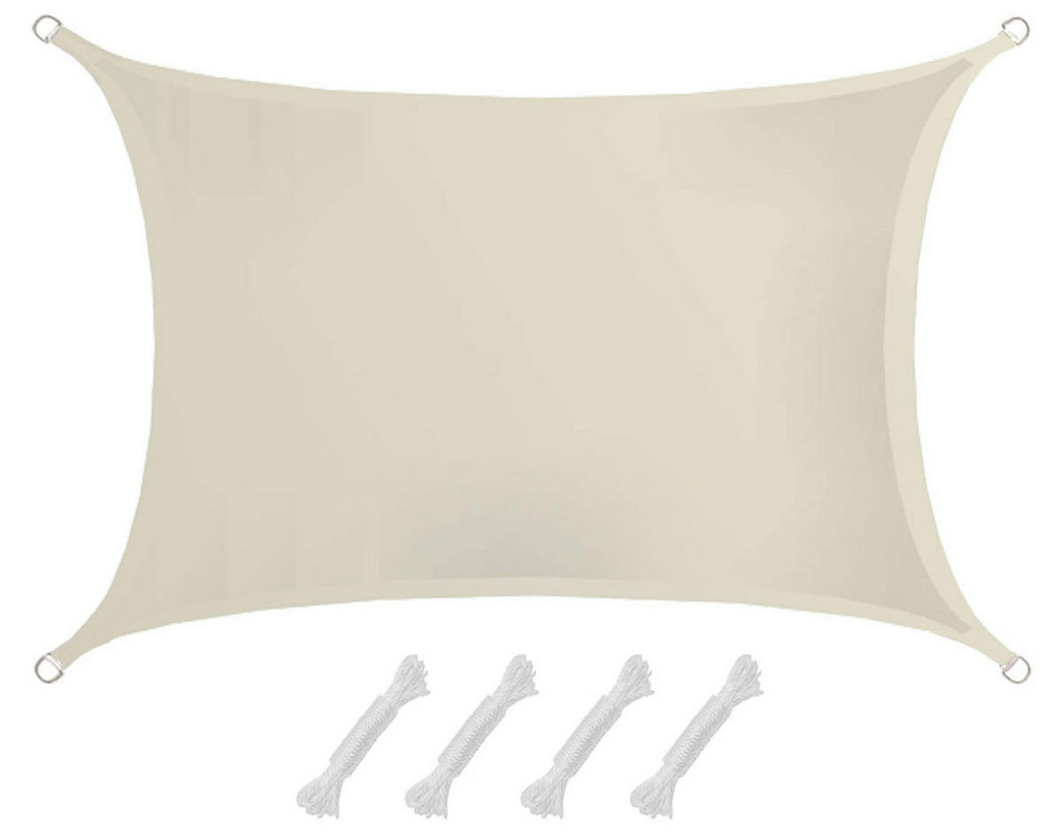 SONNENSEGEL 200/300 cm beige, rechteckig - Beige, Kunststoff (200/300cm) - Amanka
