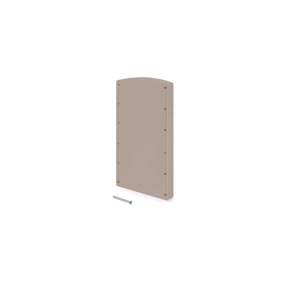 SEITENEINSÄTZE für Hängende Haken für Hang Garderobe, Kunststoff, Steingrau lackiert - Grau, Kunststoff (15.5/5/27.5cm) - EMUCA