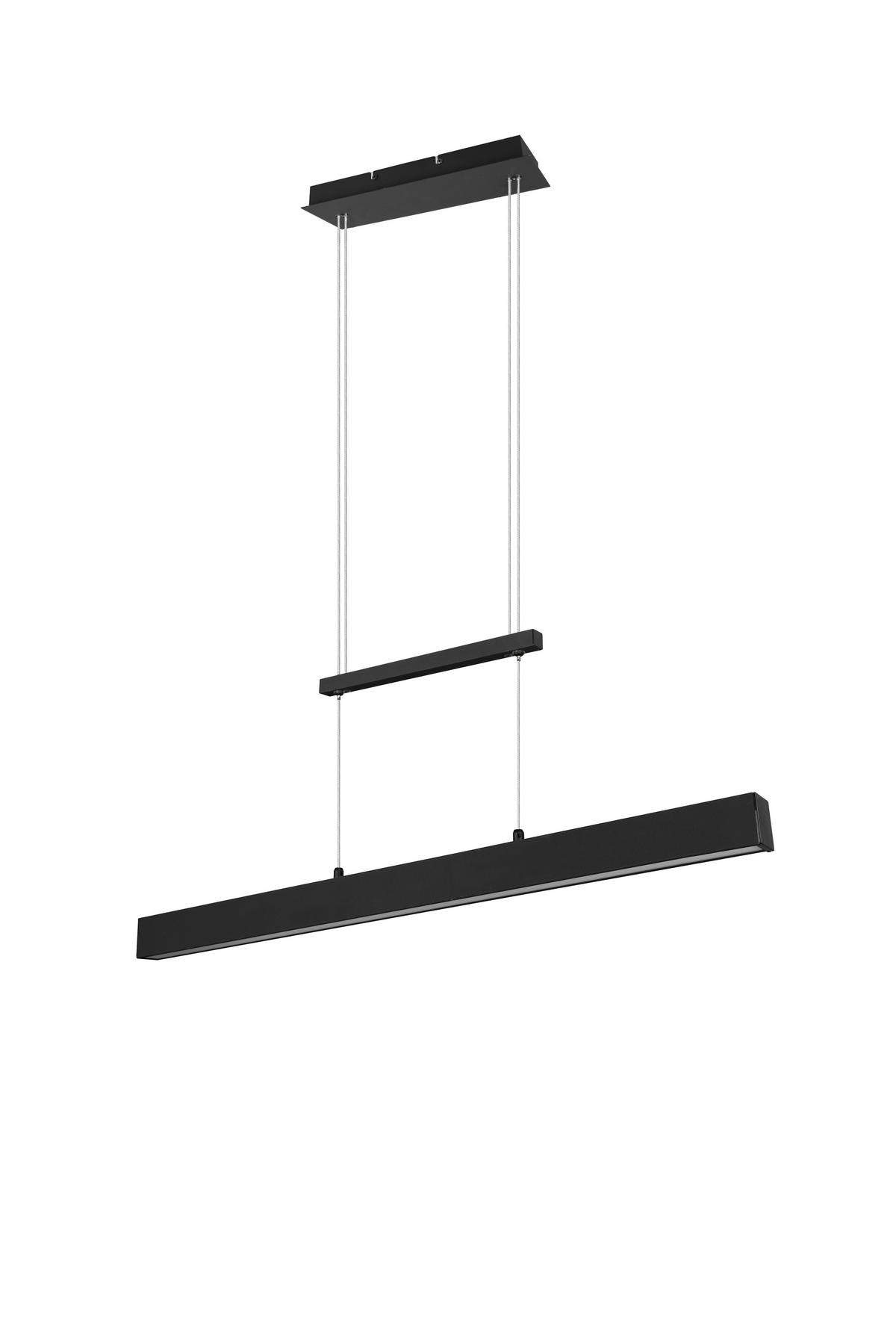 HÄNGELAMPE PAROS - Schwarz - 0/0/150 cm - Schwarz, Metall (90/90/150cm) - Trio Leuchten