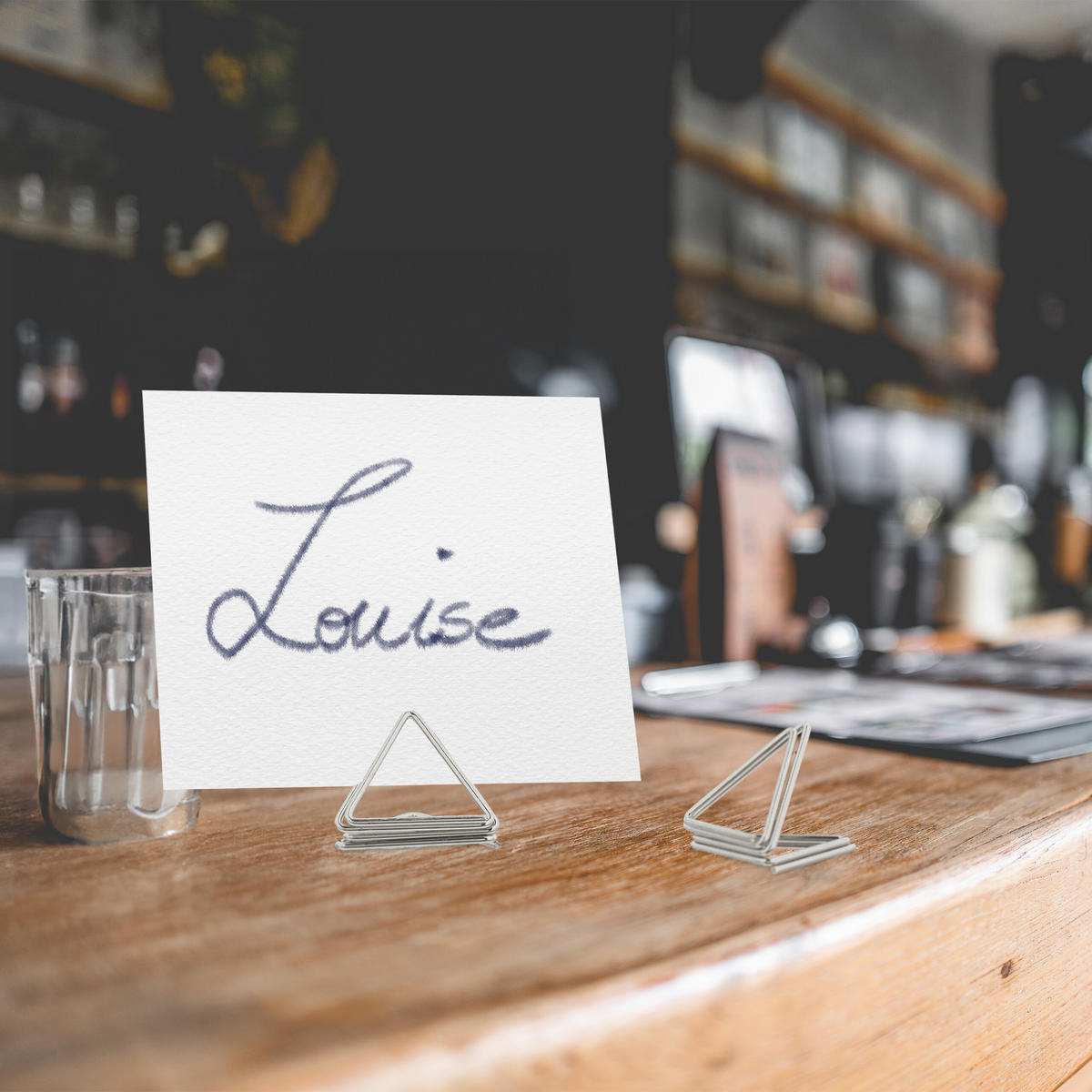 48XDRŽIAK na stôl - strieborná, kov (2.5/2/2.5cm) - Relaxdays