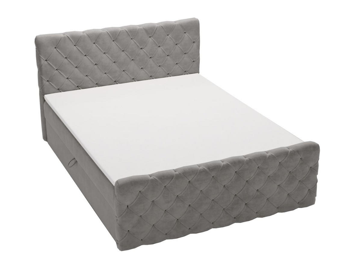 BOXBETT Lunaris 160x200 Grau - Grau, Holz/Textil (160/200cm) - Graingold