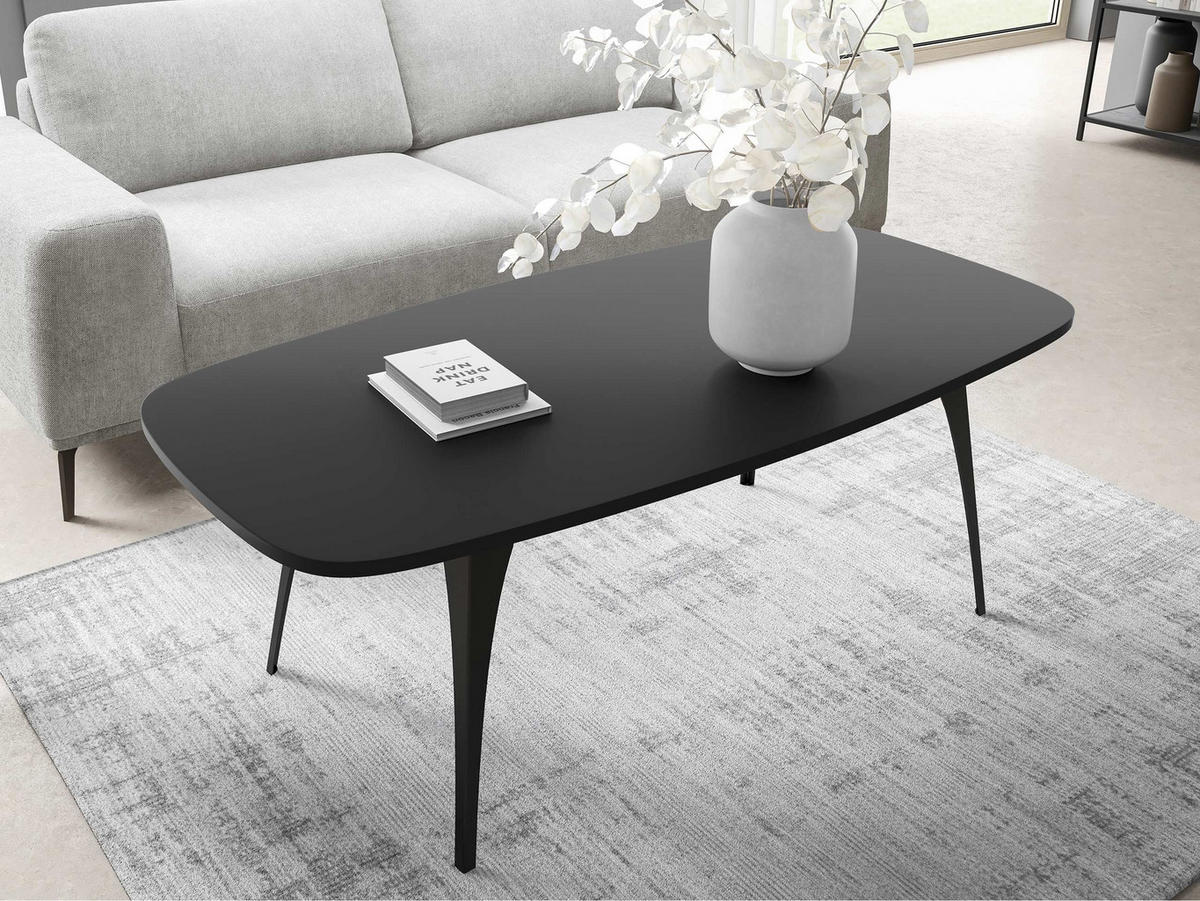 COUCHTISCH Fabiola - Multicolor/Schwarz, Holzwerkstoff/Metall (60/120/45cm) - MIRJAN24