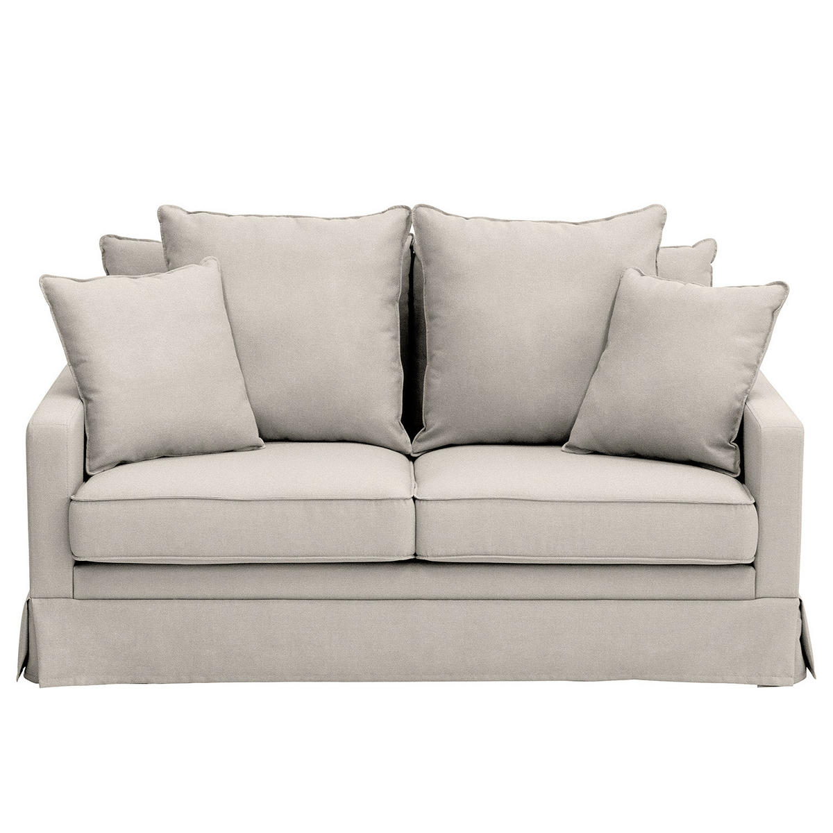 2,5-SITZER SOFA mit Husse - Webstoff - Multicolor/Hellgrau, Textil (170/89/110cm) - home24