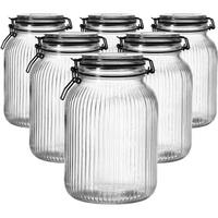 VORRATSGLÄSER MIT CLIP-VERSCHLUSS Lumos transparent 1,9 l 6er Set - Transparent, Glas (13/20/13cm) - Ritzenhoff Breker