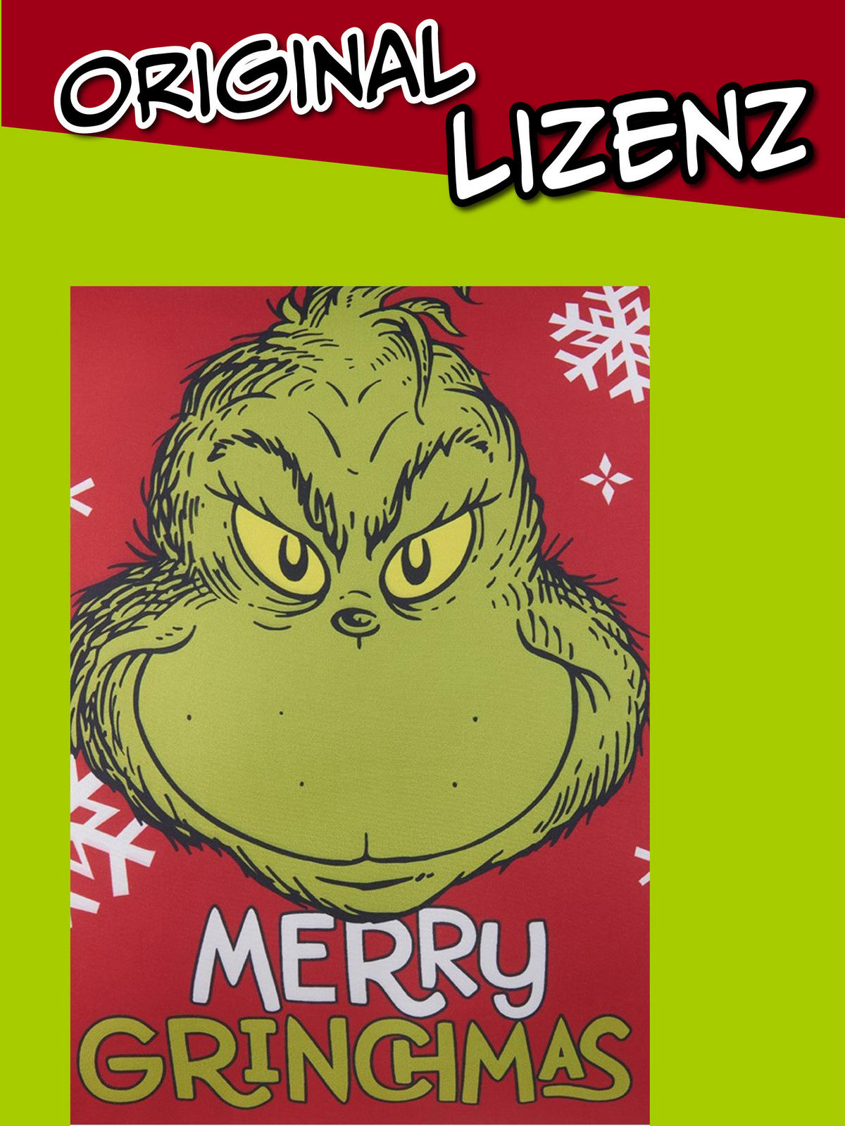 ZIERKISSEN The Grinch Rot 40 x 40 cm - Rot, Textil (40/40/10cm) - United Labels