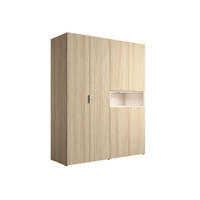 KLEIDERSCHRANK Barista Oak, Wüstensand 161/202/58 - Eichefarben, Holzwerkstoff (161/202/58cm) - RAUMHIRSCH FURNITURE