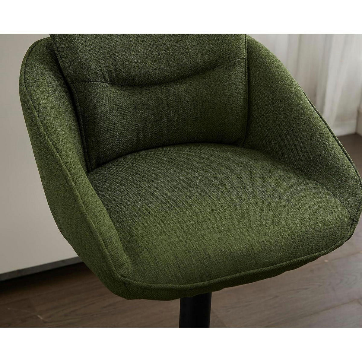 BARHOCKER 4er Set Grün Höhenverstellbar 360° Drehbar - Grün, Textil (52/85/52cm)