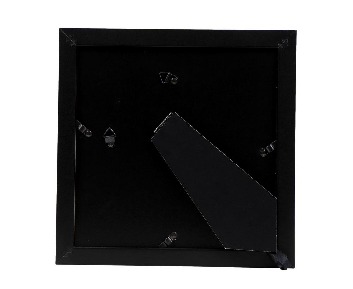 RAHMEN Set mit 24 aus MDF und Acrylglas Schutz und Aussteller für Fotografien, Bilder, Poster, Gemälde, Dekoration für Haus Farbe Schwarz 20X20 cm - Schwarz, Holz (20/3/20cm) - Nacnic