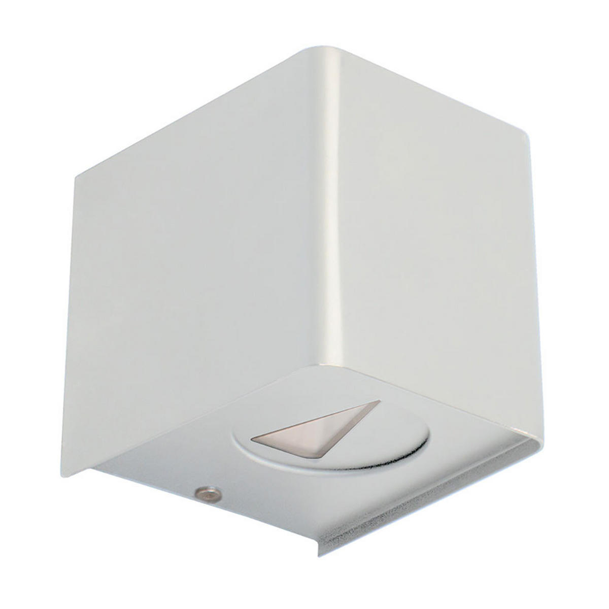 LED AUSSENWANDLEUCHTE HUSUM Weiß - Weiß, Kunststoff (10/11.5/10cm) - Nowa