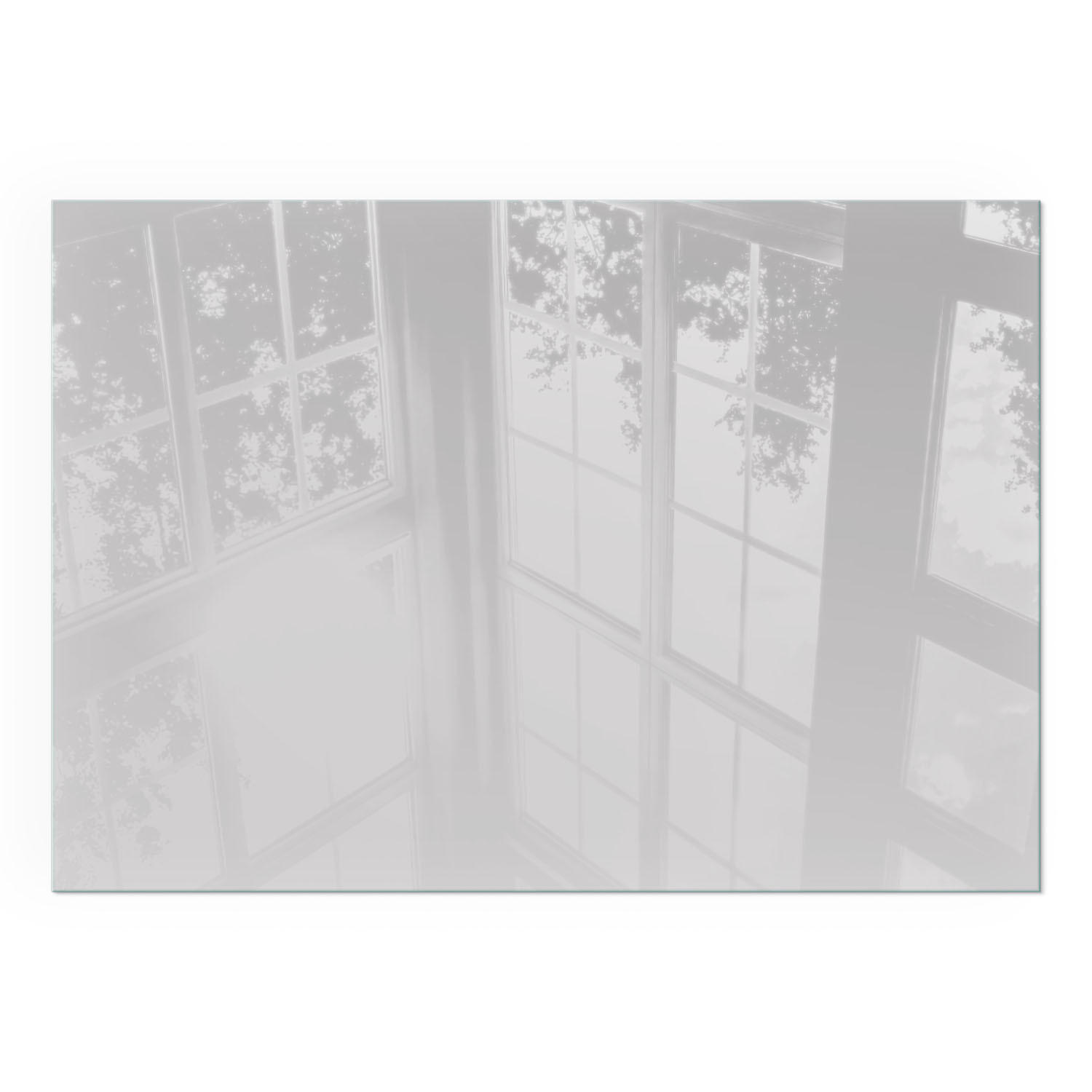 GLASPLATTE für Kamin 100x70 cm - Grau, Glas (100/70/0.4cm) - TULUP