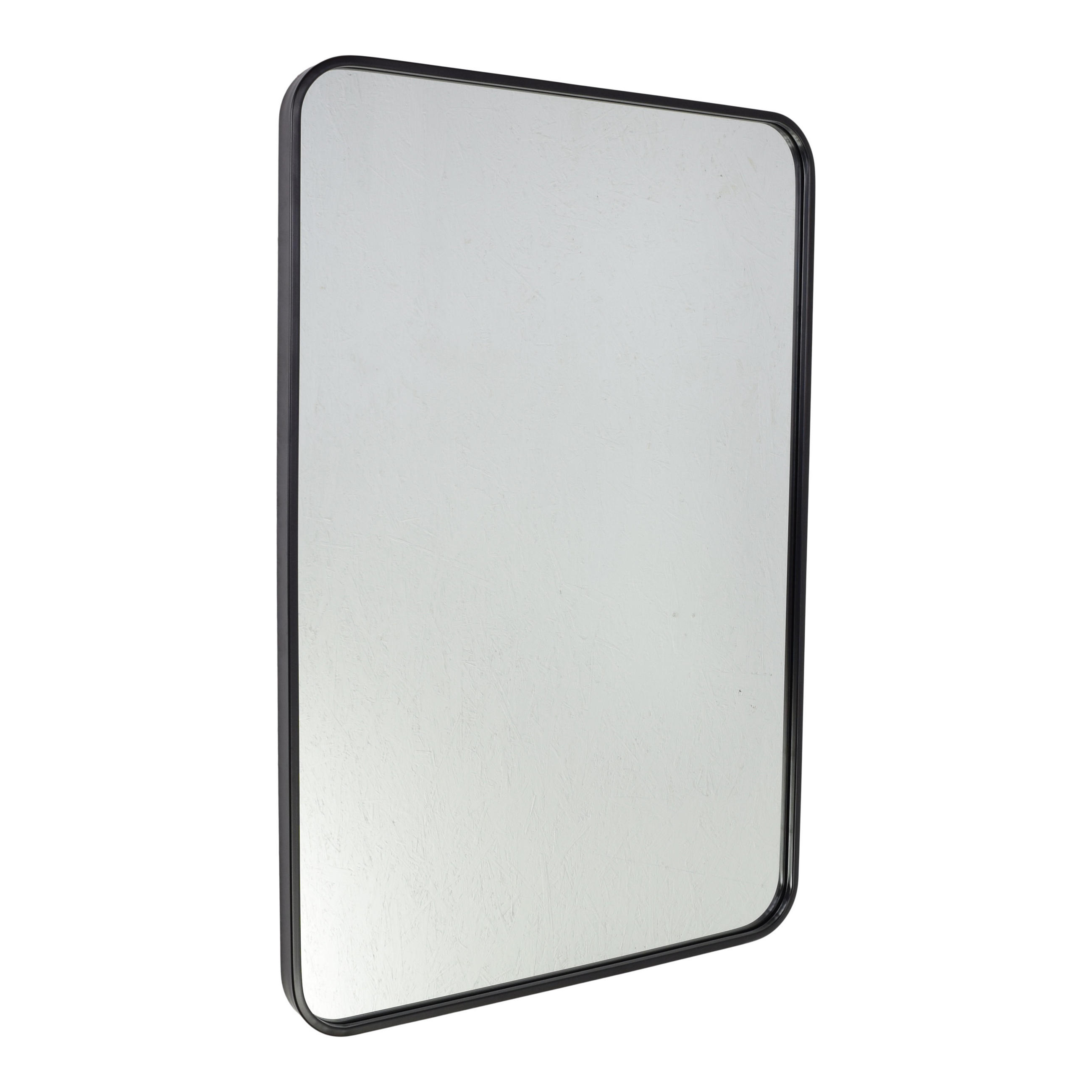 WANDSPIEGEL Boston Schwarz - Schwarz, Metall (60/90/4cm) - Fragix